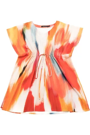 Lenny Niemeyer Abstract-print tie-waist kaftan