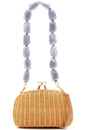 SERPUI Mia wicker crossybody bag