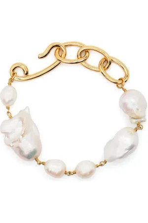 Jil Sander Pearl-pendant chain bracelet