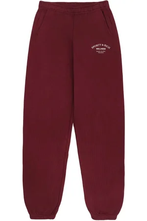 Sporty & Rich Logo-print cotton track pants