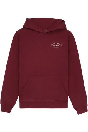 Sporty & Rich Logo-embroidered cotton hoodie