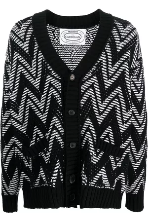 Missoni Zigzag- embroidered wool cardigan