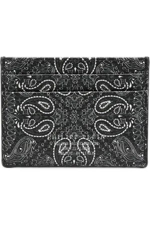 Philipp Plein Logo-print leather cardholder