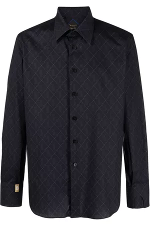 BILLIONAIRE Monogram-print cotton shirt