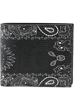 Philipp Plein Paisley-print leather wallet