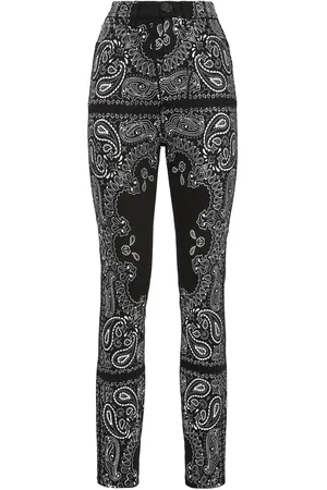 Philipp Plein Paisley-printed high-waisted jeggings