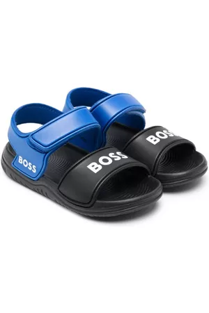 HUGO BOSS Sandals - Logo-strap touch-strap sandals