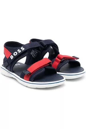 HUGO BOSS Sandals - Logo-detail touch-strap sandals