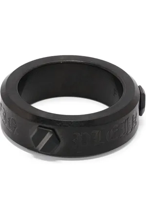 Philipp Plein Hexagon matte-finish ring