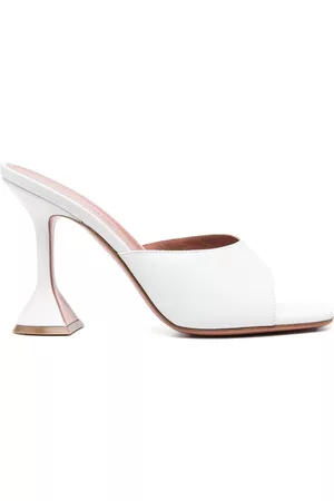 Amina Muaddi Women Sandals - Square-toe 110mm heeled sandals