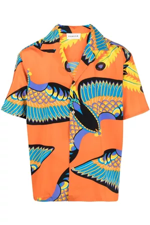 P.A.R.O.S.H. Seagled short-sleeve silk shirt