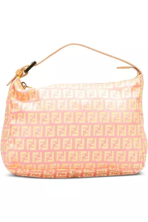 Fendi Women 17 Inch Laptop Bags - Zucchino Pochette handbag