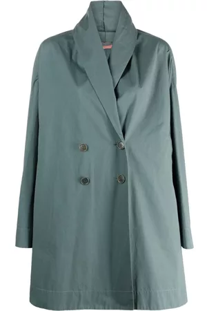 ROMEO GIGLI Women Coats - 1990s double-breasted cotton coat