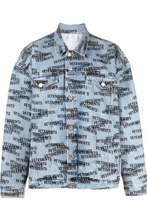 Vetements Logo-print denim jacket