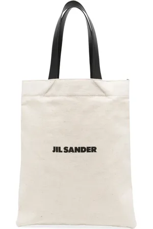 Jil Sander Large logo print tote bag