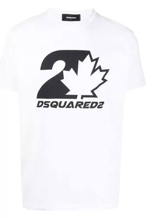 Dsquared2 Men Long Sleeve Polo Shirts - Logo-print cotton T-shirt