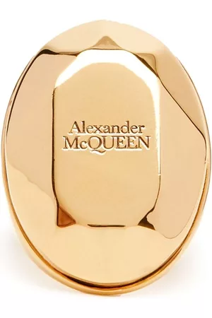 Alexander McQueen Women Rings - The Faceted Stone ring