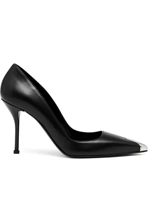 Alexander McQueen Women Heels - Punk 90mm leather pumps