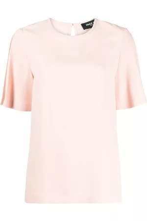 Paule Ka Women Short Sleeve - Short-sleeve crepe blouse