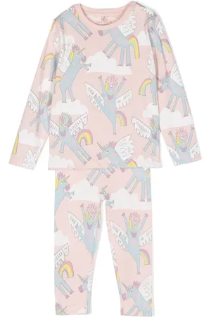 Stella McCartney Unicorn-print cotton tracksuit set