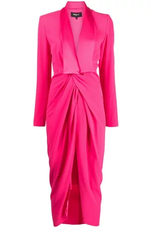 Paule Ka Women Party Dresses - Draped satin midi dress