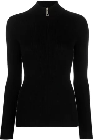 Moncler Women Jumpers - Ribbed wool jumper