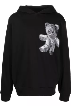 Philipp Plein Men Sweatshirts - Teddy Bear paisley-print hoodie