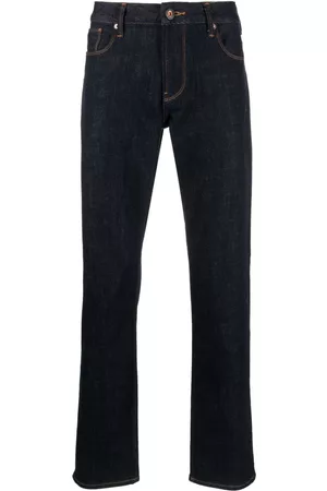 Emporio Armani Men Straight Jeans - Dark-wash straight-leg jeans