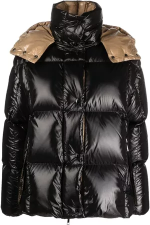 Moncler Women Cropped Jackets - Parana hooded quilted puffer jacket