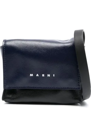 Marni Logo-print leather crossbody bag