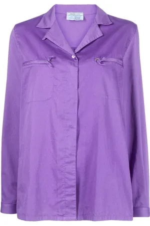 Prada 2000s zip-detail cotton shirt