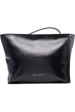 Marni Colourblock logo-print clutch