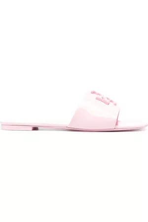 Tory Burch Women Patent Leather Shoes - Eleanor patent leather slides