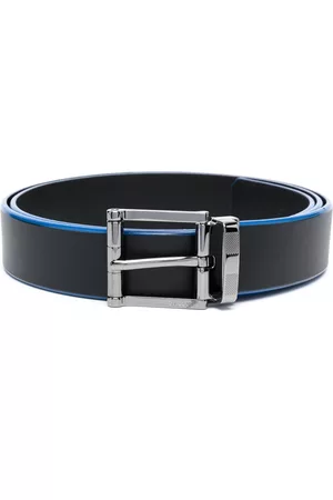 Bally Men Belts - Contrasting-trim leather belt