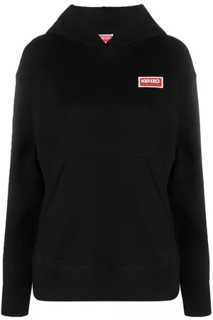 Kenzo Women Hoodies - Logo-print cotton hoodie