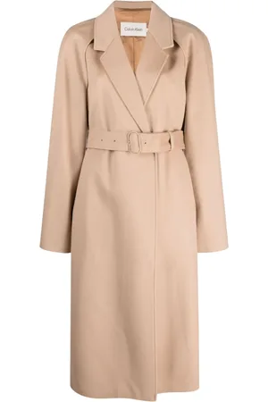 Calvin klein cheap tan coat