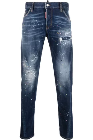 Dsquared2 Men Slim Jeans - Paint-splatter slim-fit jeans