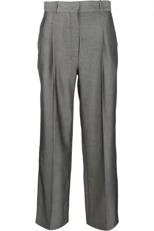 Sandro Women Pants - High-waist pleated trousers
