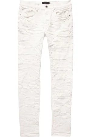 Purple Brand Distressed low-rise skinny jeans