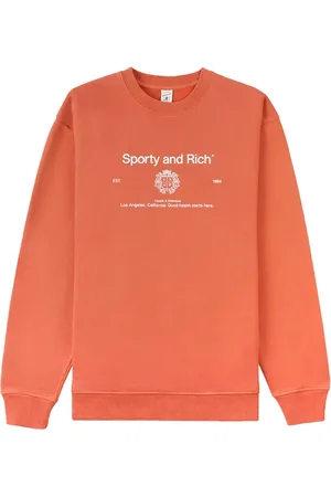 Sporty & Rich Crest-print crew-neck sweatshirt