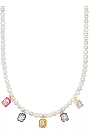 Nialaya Women Necklaces - Candy Pendants pearl necklace