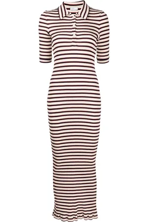 ROSETTA GETTY Striped polo shirt dress