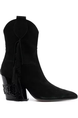 Philipp Plein Women Boots - Tassel-detailed suede ankle boots