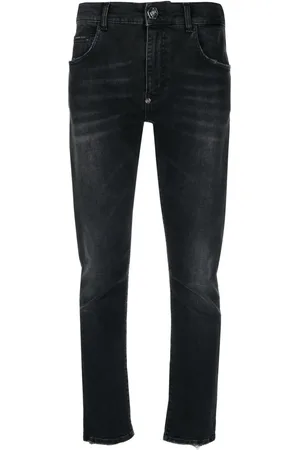 Philipp Plein Stonewashed straight-leg jeans