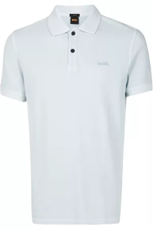 HUGO BOSS Men Polo Shirts - Logo-emed cotton polo shirt