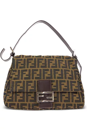 Fendi Women 17 Inch Laptop Bags - 1990-2000s Mamma Baguette Zucca handbag
