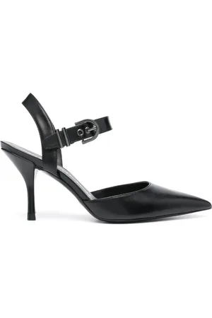 Stuart Weitzman 85mm pointed-toe leather pumps