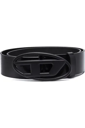 Diesel 1DR logo-buckle leather belt