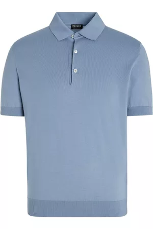 Z Zegna Men Polo Shirts - Short-sleeve cotton polo shirt