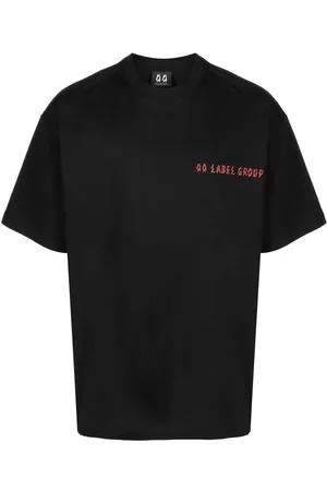 44 Label Group Men Long Sleeve Polo Shirts - Graphic-print cotton T-shirt